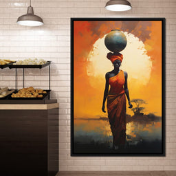 Amber Balance Horizon - NicheCanvas