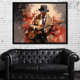 Trumpeter Serenade in Fedora - NicheCanvas