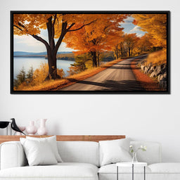 Lone Fall Road - NicheCanvas