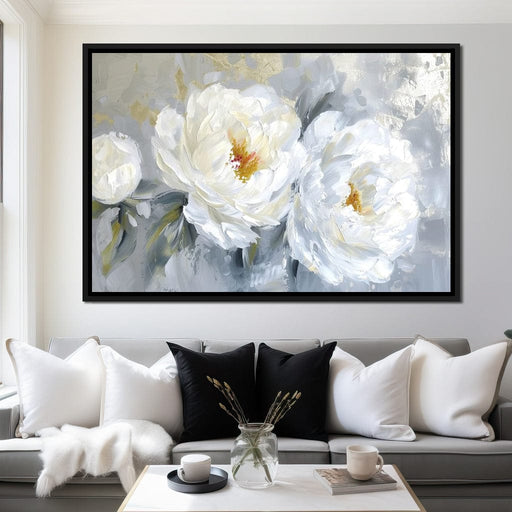 Golden Flecks on Petal Drifts Canvas Print