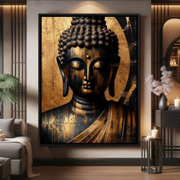 Buddha's Aura of Serenity - NicheCanvas