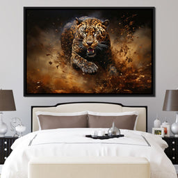 Running Leopard - NicheCanvas