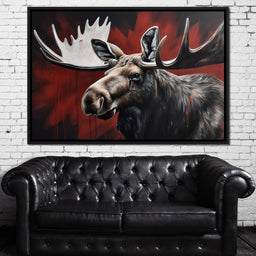 Canadian Moose - NicheCanvas
