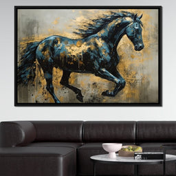 Gilded Stallion - NicheCanvas