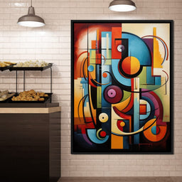 Mosaic of Colorful Cubism - NicheCanvas