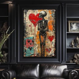Romantic Skeleton 1 - NicheCanvas