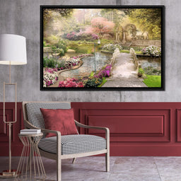 Pond Bridge - NicheCanvas