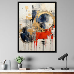 Golden Royal Geometric Harmony 04 - Wildrose Creations - NicheCanvas