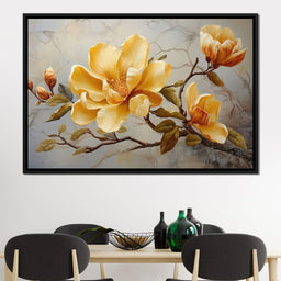 Yellow Magnolia Tree 3 - Wildrose Creations - NicheCanvas