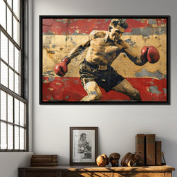 Vintage Boxing Legend - NicheCanvas