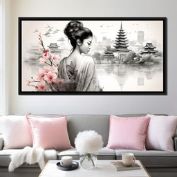 Ethereal Geisha Serenity - NicheCanvas