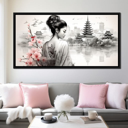 Ethereal Geisha Serenity - Geisha Nina Canvas Print