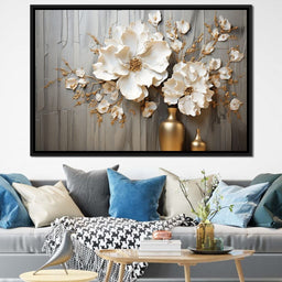 Floral Symphony by the Window - NicheCanvas