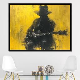 Golden Melody Silhouette - NicheCanvas