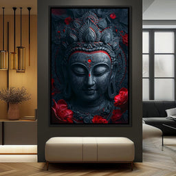 Buddha's Crimson Nirvana - NicheCanvas