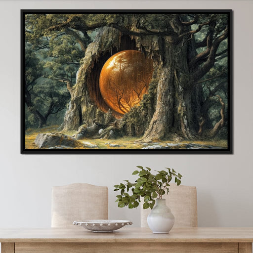 The Glowing Core of Gaia - TooplesArt Canvas Print