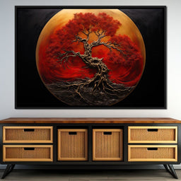 Scarlet Tree - NicheCanvas