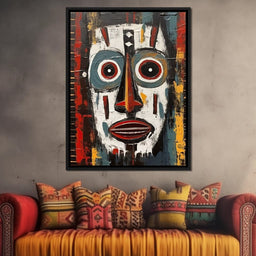 Tribal Mask 15 - Sakeem Gibbs - NicheCanvas