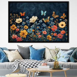 Midnight Blossom Ballet - NicheCanvas