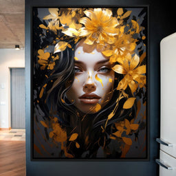 Golden Petal Crown - NicheCanvas