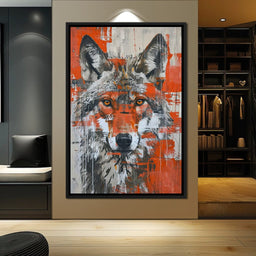 Urban Grey Wolf - NicheCanvas