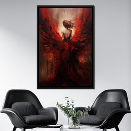 Ethereal Elegance in Shadow Gown - NicheCanvas