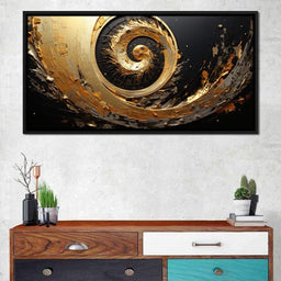 Abyssal Gold Vortex - Tanni Cylon - NicheCanvas