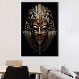 Regal Mask of the Golden Ruler - NicheCanvas