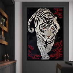 White Tiger of Shadows - NicheCanvas