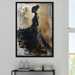 Golden Noir Elegance - NicheCanvas