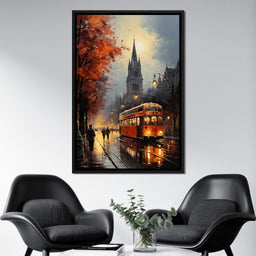 Vintage London Street - NicheCanvas