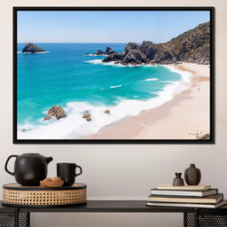 Turquoise Serenity Shores - NicheCanvas