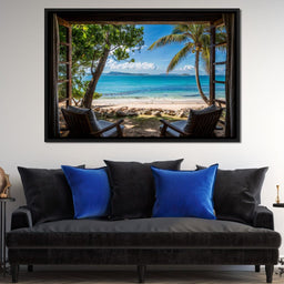 Tropical Serenity Window - NicheCanvas