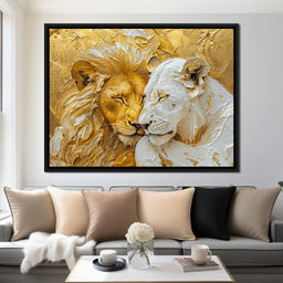 Golden Solitude and Ivory Peace - NicheCanvas