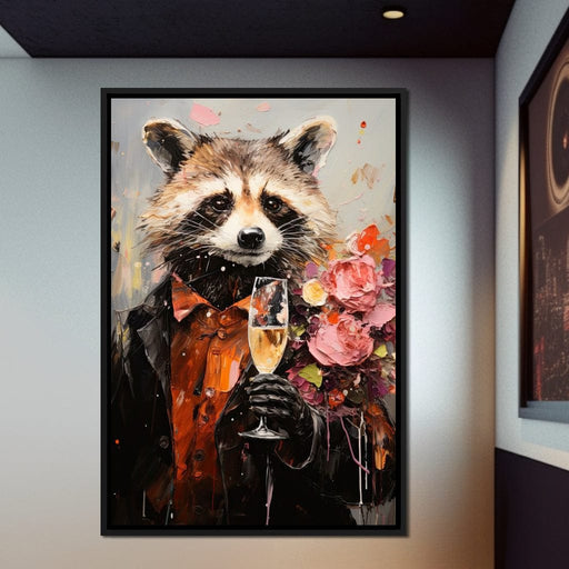 Raccoon's Toast Canvas Print