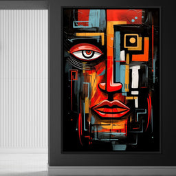 Twilight in Cubist Metropolis - NicheCanvas