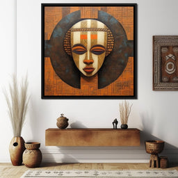 Tribal Mask 12 - Sakeem Gibbs - NicheCanvas