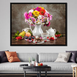 Flowers, Fruits, Chocolate & Coffee - NicheCanvas