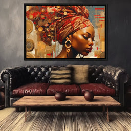 African Portrait Dingane - Sakeem Gibbs - NicheCanvas