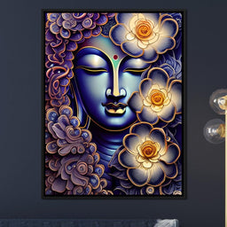 Buddha Face 02 - NicheCanvas