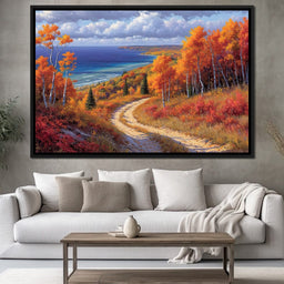Autumnal Coastal Reverie - NicheCanvas