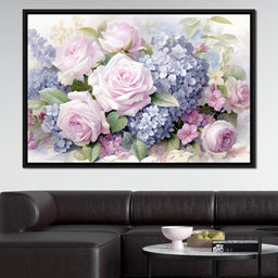 Bloom Symphony in Pastel - NicheCanvas