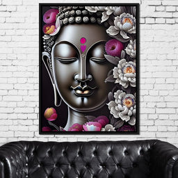 Buddha Face 03 - NicheCanvas