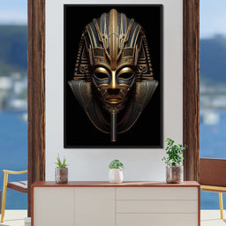 Regal Mask of the Golden Ruler - NicheCanvas