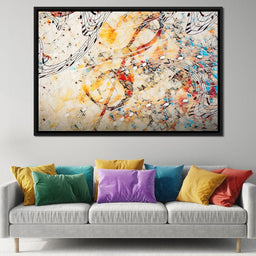 Colorful Music Notes - NicheCanvas