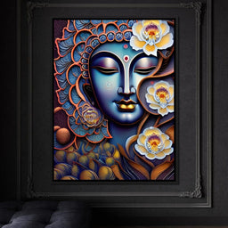 Buddha Face 01 - NicheCanvas