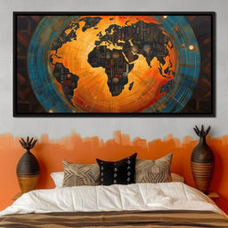 African Globe - Sakeem Gibbs - NicheCanvas