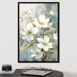 Ethereal Blooms in Mist - NicheCanvas