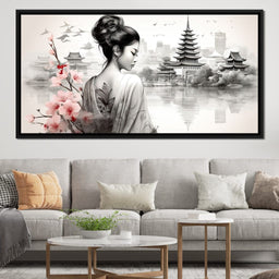 Ethereal Geisha Serenity - NicheCanvas