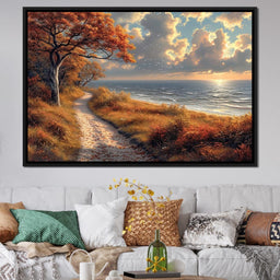 Autumn Seaside Reverie - NicheCanvas